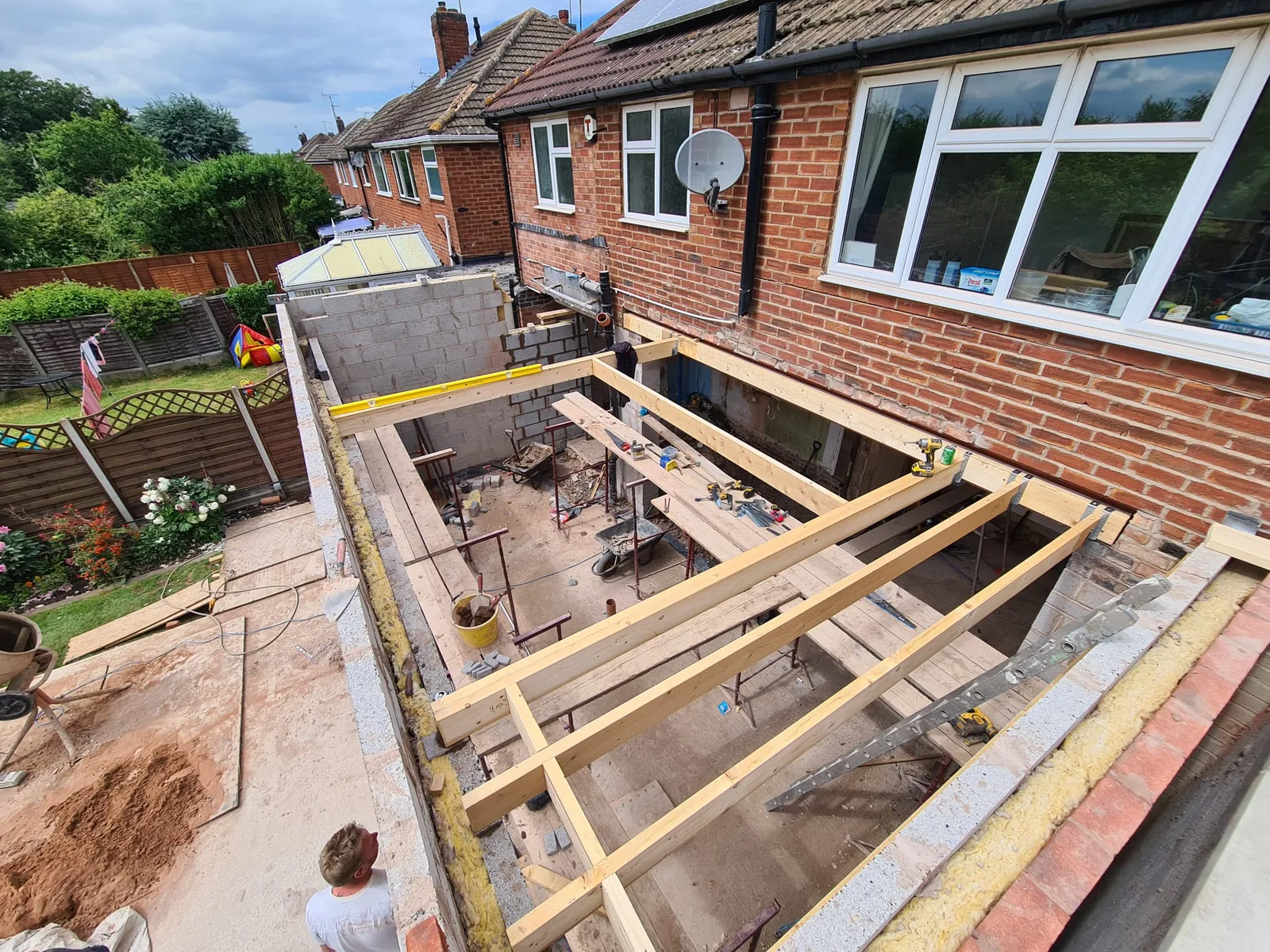 Residential extension under construction from the client project archive